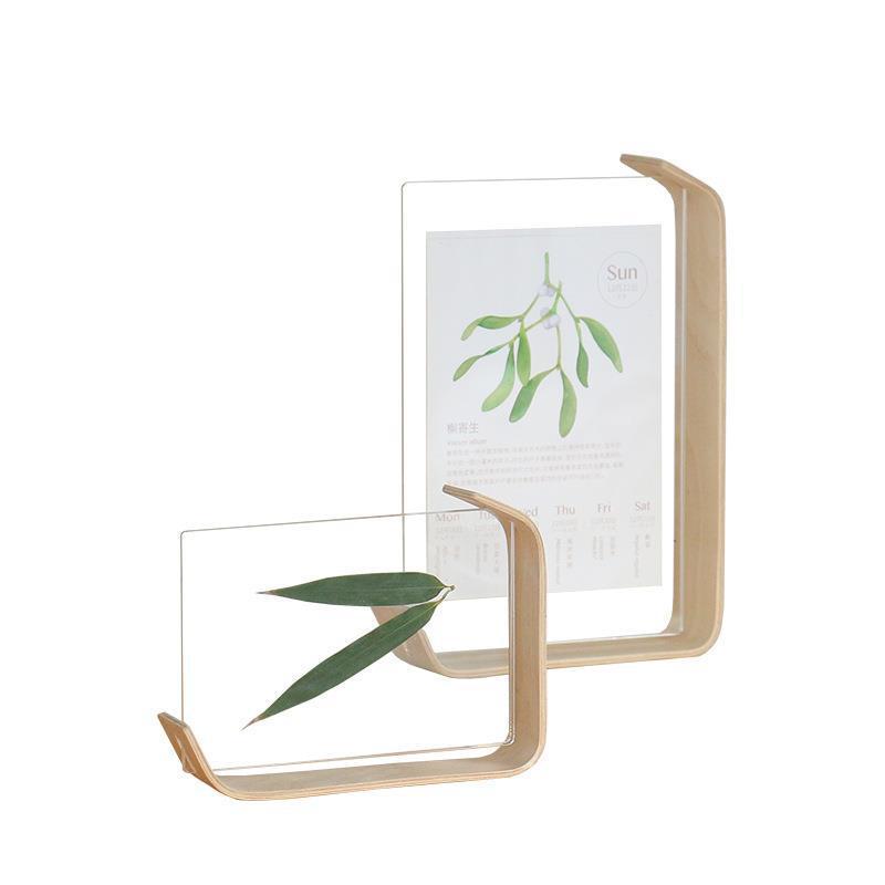Acrylic Wooden Photo Frame – Herbarium Display, DIY Calendar & Wedding Party Picture Frame Home Décor