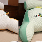 Fluffy Triangle Reading Cushion – Large Backrest Pillow for Sofa, Bed & Office Chair Lumbar Support