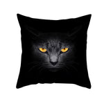 Black Cat Christmas Cushion Covers – 45x45cm Pillow Covers, Festive Cat Print Decorative Pillowcases for Sofa & Home Decor