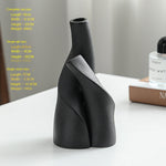 Nordic Ceramic Vases – Modern Double Shaped Decorative Vases for Home, Living Room & Office Décor