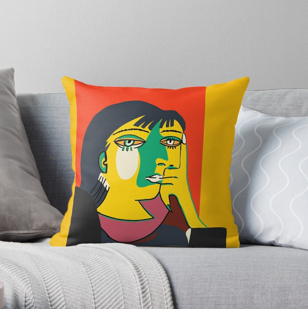 Modern Minimalist Sofa Cushions & Pillowcases – 45x45cm Cotton Linen Cushion Covers for Living Room & Home Decor