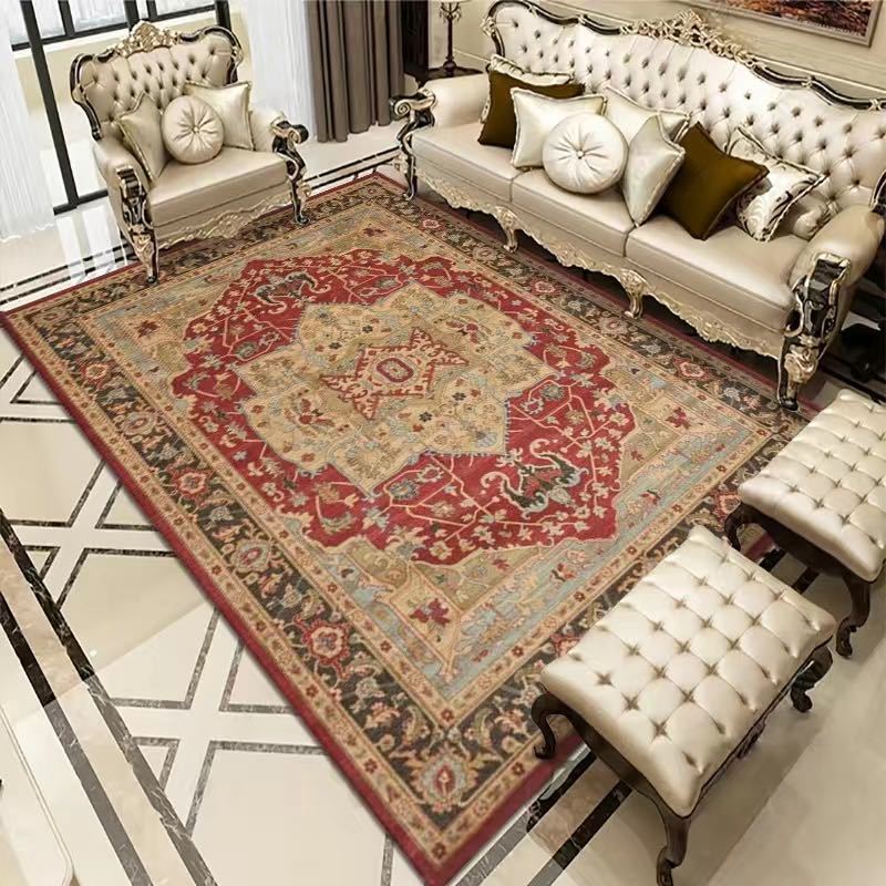 Vintage Bohemian Carpet – Soft Non-Slip Rectangle Area Rug for Living Room, Bedroom, Study & Home Décor