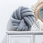 Nordic Knotted Plush Pillow – Decorative Sofa Cushion for Living Room, Office & Home Décor