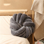 Nordic Knotted Plush Pillow – Decorative Sofa Cushion for Living Room, Office & Home Décor