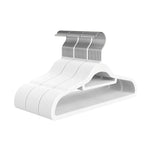 Flocked Non-Slip Coat Hangers – Space Saving Plastic Clothes Hangers for Home Wardrobe
