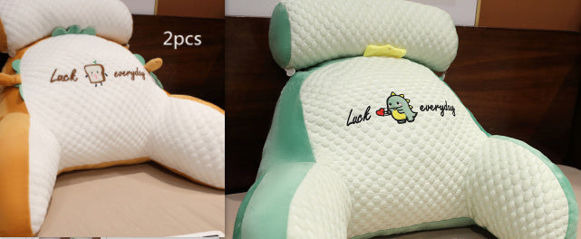 Fluffy Triangle Reading Cushion – Large Backrest Pillow for Sofa, Bed & Office Chair Lumbar Support