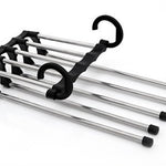 5-in-1 Wardrobe Hanger – Stainless Steel Multi-Functional Clothes & Pants Organizer