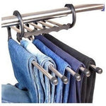 5-in-1 Wardrobe Hanger – Stainless Steel Multi-Functional Clothes & Pants Organizer