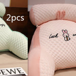 Fluffy Triangle Reading Cushion – Large Backrest Pillow for Sofa, Bed & Office Chair Lumbar Support