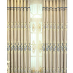 Luxury European Embroidery Curtains – High Sunshade Cotton Drapes for Living Room & Bedroom Decor