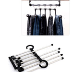 5-in-1 Wardrobe Hanger – Stainless Steel Multi-Functional Clothes & Pants Organizer