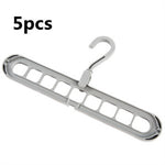 9-Hole Clothes Hanger Organizer – Space Saving Folding Magic Hanger for Closet & Storage