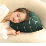 Green Plant Pillow – Plush Philodendron & Monstera Decorative Cushion for Home Décor