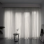 Simple & Modern Balcony Gauze Curtain – Light Transmission Cotton Sheer in Multiple Colors & Sizes