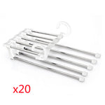 5-in-1 Wardrobe Hanger – Stainless Steel Multi-Functional Clothes & Pants Organizer