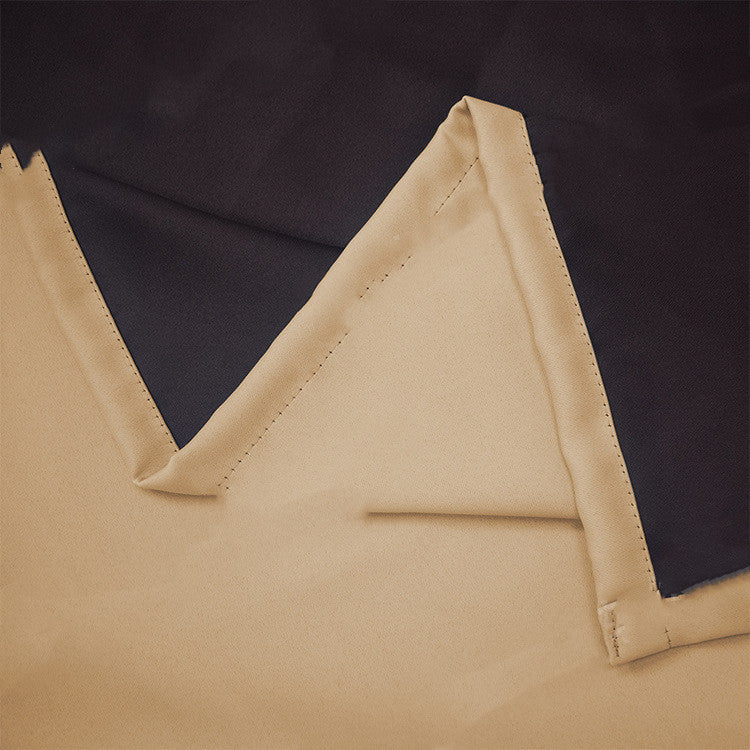 Full Blackout Curtains with Black Lining – Modern Polyester Shading Drapes for Bedroom & Living Room