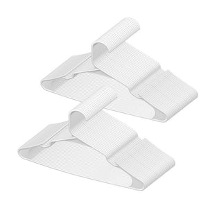 VEVOR Ultra-Thin Plastic Hangers 50 Pack – White Non-Slip Space-Saving Clothes Hangers