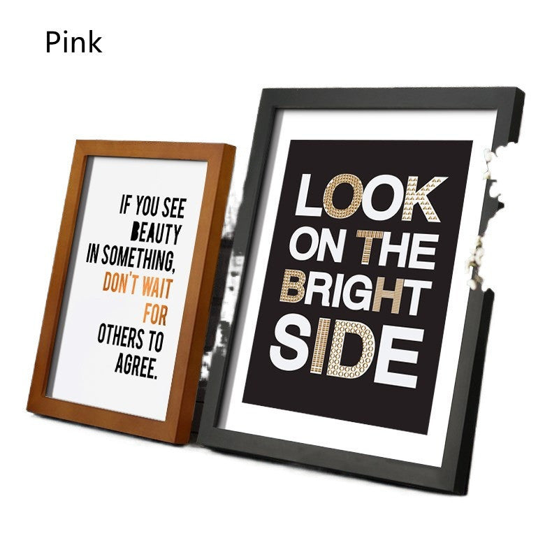 Solid Wood Picture Frame – Nordic Rectangle Photo Frame, Fashion Home Decoration Ornament