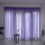 Simple & Modern Balcony Gauze Curtain – Light Transmission Cotton Sheer in Multiple Colors & Sizes