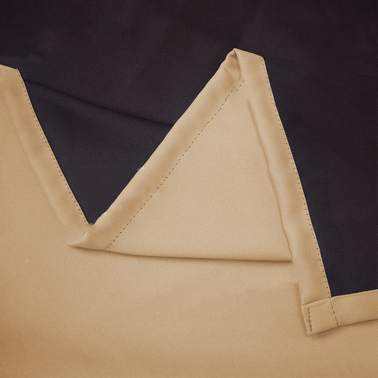 Full Blackout Curtains with Black Lining – Modern Polyester Shading Drapes for Bedroom & Living Room