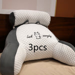 Fluffy Triangle Reading Cushion – Large Backrest Pillow for Sofa, Bed & Office Chair Lumbar Support