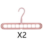 9-Hole Clothes Hanger Organizer – Space Saving Folding Magic Hanger for Closet & Storage