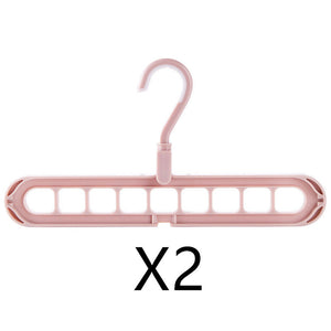 9-Hole Clothes Hanger Organizer – Space Saving Folding Magic Hanger for Closet & Storage