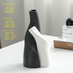Nordic Ceramic Vases – Modern Double Shaped Decorative Vases for Home, Living Room & Office Décor