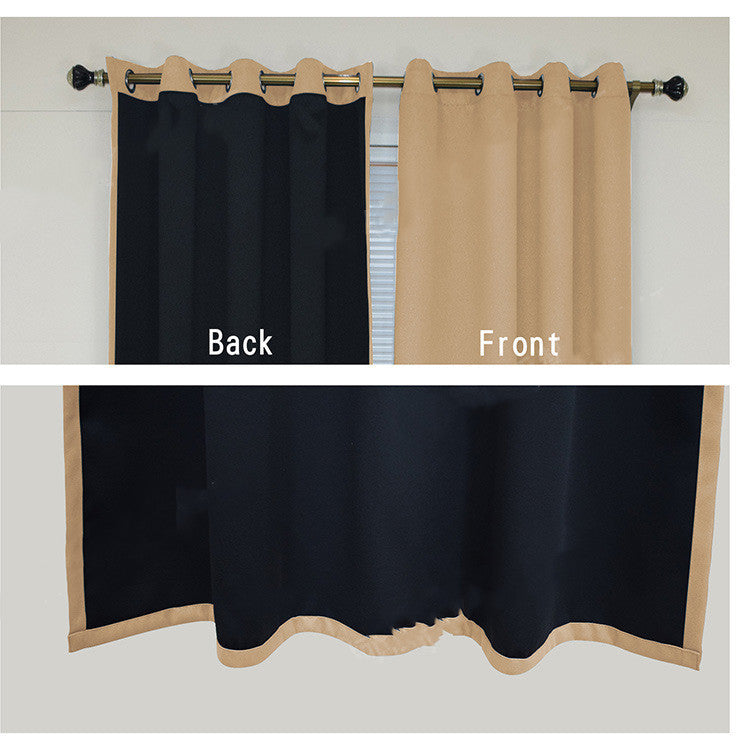 Full Blackout Curtains with Black Lining – Modern Polyester Shading Drapes for Bedroom & Living Room