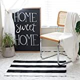 Cotton Buffalo Plaid Rugs – Classic Farmhouse Style Checkered Rugs for Entryway, Kitchen & Living Room