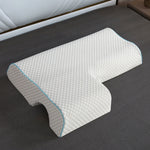 Couples Arched Cuddle Pillow – Memory Foam Arm Rest & Neck Support for Comfortable Sleeping