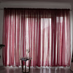 Simple & Modern Balcony Gauze Curtain – Light Transmission Cotton Sheer in Multiple Colors & Sizes