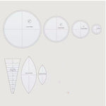 Sunflower Sewing Ruler DIY Craft Set – Acrylic Quilting Templates for Fabric Cutting, Patchwork & Sewing Projects