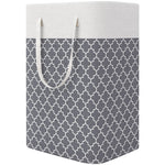 Cotton Cloth Laundry Basket with Long Handle – 40×30×60cm Modern Simple Hamper for Bathroom & Toilet Storage