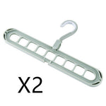9-Hole Clothes Hanger Organizer – Space Saving Folding Magic Hanger for Closet & Storage