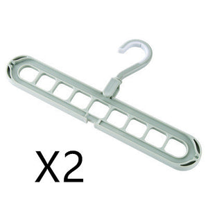 9-Hole Clothes Hanger Organizer – Space Saving Folding Magic Hanger for Closet & Storage