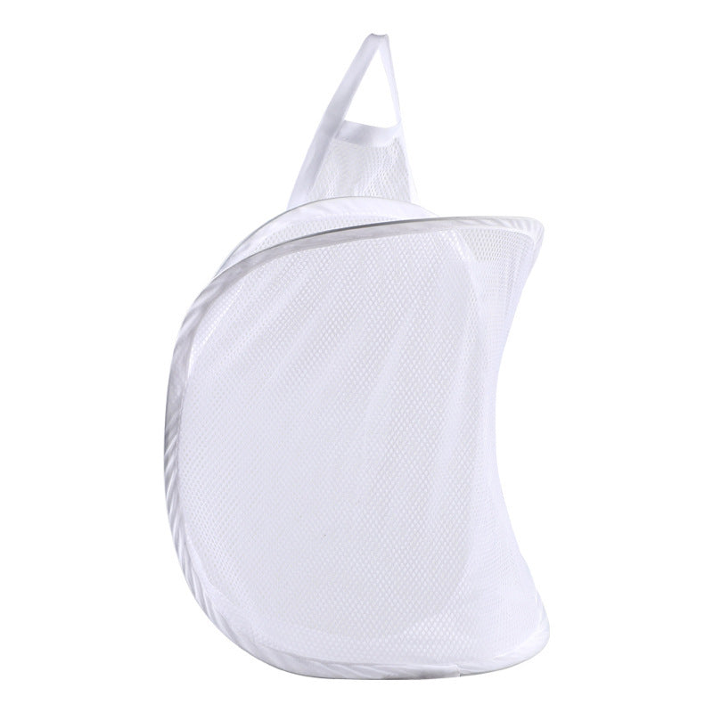 Foldable Laundry Basket with Hanger – Wall-Mounted Dirty Clothes Hamper for Bathroom & Bedroom, Space-Saving Storage Bag