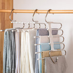 5-in-1 Wardrobe Hanger – Stainless Steel Multi-Functional Clothes & Pants Organizer
