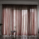 Simple & Modern Balcony Gauze Curtain – Light Transmission Cotton Sheer in Multiple Colors & Sizes