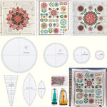 Sunflower Sewing Ruler DIY Craft Set – Acrylic Quilting Templates for Fabric Cutting, Patchwork & Sewing Projects