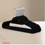 Flocked Non-Slip Coat Hangers – Space Saving Plastic Clothes Hangers for Home Wardrobe