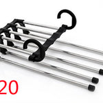 5-in-1 Wardrobe Hanger – Stainless Steel Multi-Functional Clothes & Pants Organizer