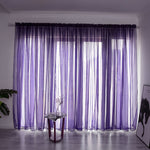 Simple & Modern Balcony Gauze Curtain – Light Transmission Cotton Sheer in Multiple Colors & Sizes