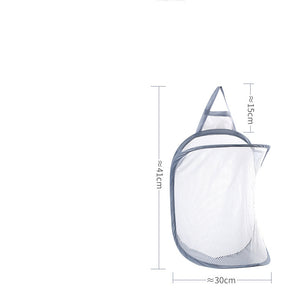 Foldable Laundry Basket with Hanger – Wall-Mounted Dirty Clothes Hamper for Bathroom & Bedroom, Space-Saving Storage Bag