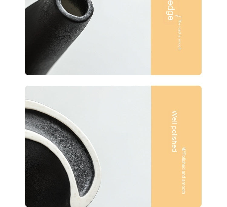 Nordic Ceramic Vases – Modern Double Shaped Decorative Vases for Home, Living Room & Office Décor