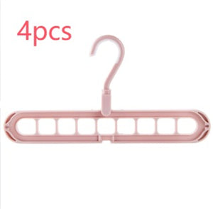 9-Hole Clothes Hanger Organizer – Space Saving Folding Magic Hanger for Closet & Storage