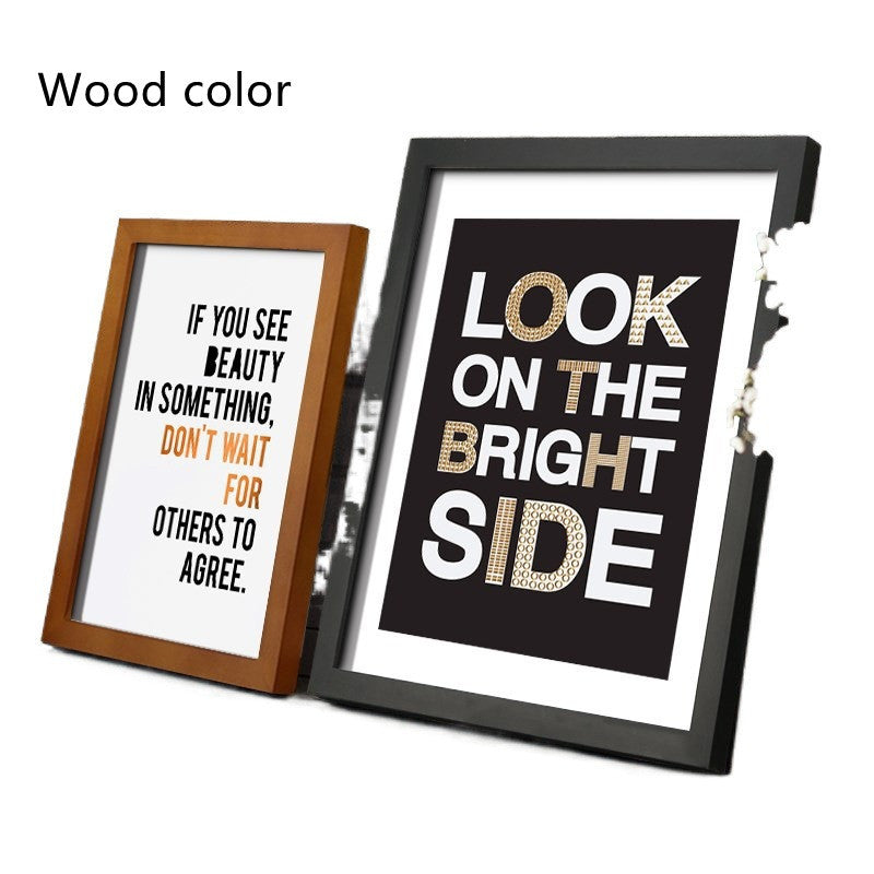 Solid Wood Picture Frame – Nordic Rectangle Photo Frame, Fashion Home Decoration Ornament