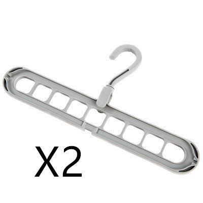 9-Hole Clothes Hanger Organizer – Space Saving Folding Magic Hanger for Closet & Storage