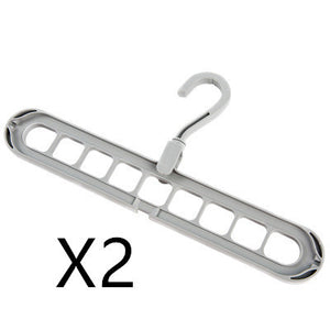 9-Hole Clothes Hanger Organizer – Space Saving Folding Magic Hanger for Closet & Storage