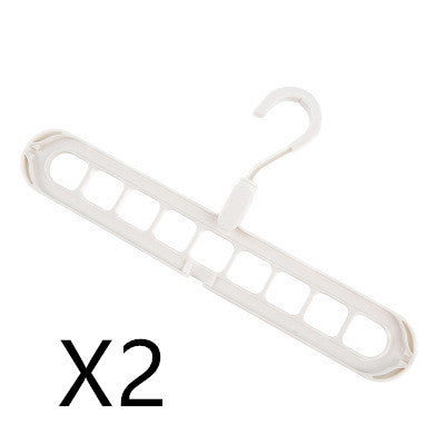 9-Hole Clothes Hanger Organizer – Space Saving Folding Magic Hanger for Closet & Storage